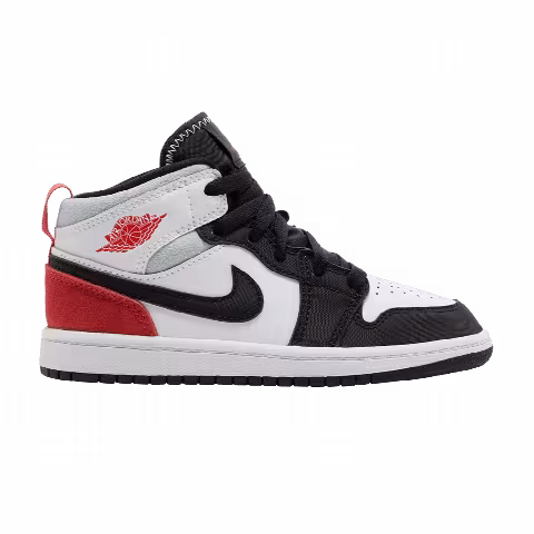 Air Jordan 1 Mid SE PS 'Red Black Toe'