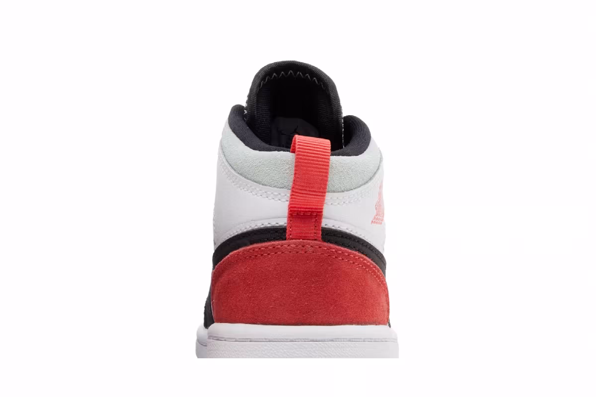 Air Jordan 1 Mid SE PS Red Black Toe, view 8