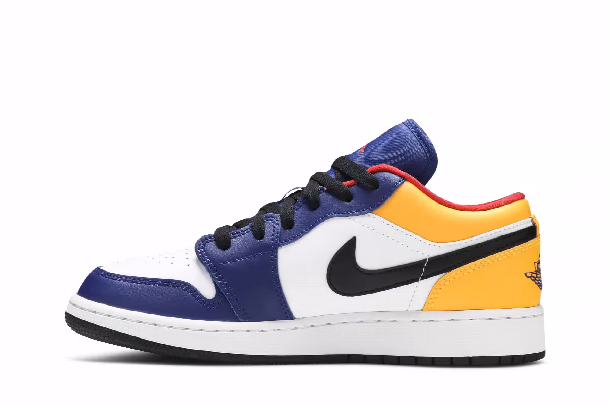 Air Jordan 1 Low GS Royal Yellow, view 4