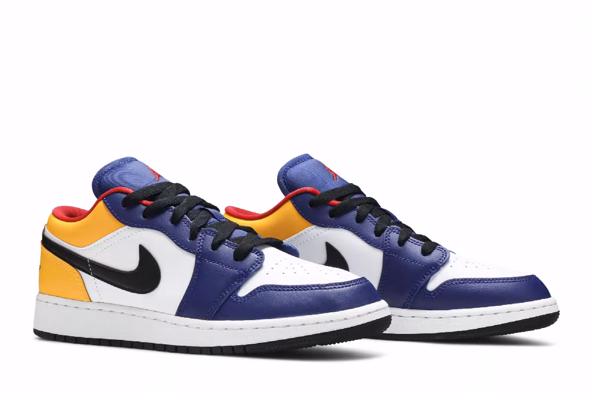 Air Jordan 1 Low GS Royal Yellow, view 9