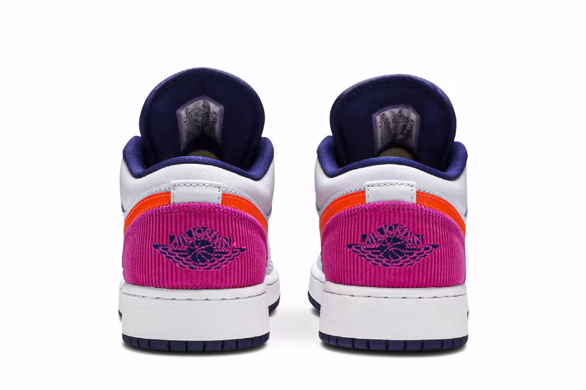 Air Jordan 1 Low GS Fire Pink Hyper Crimson, view 7