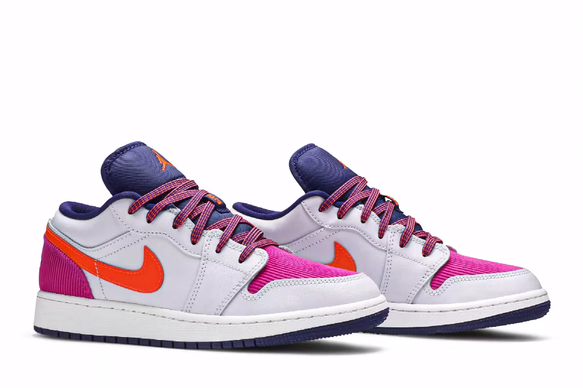 Air Jordan 1 Low GS Fire Pink Hyper Crimson, view 9