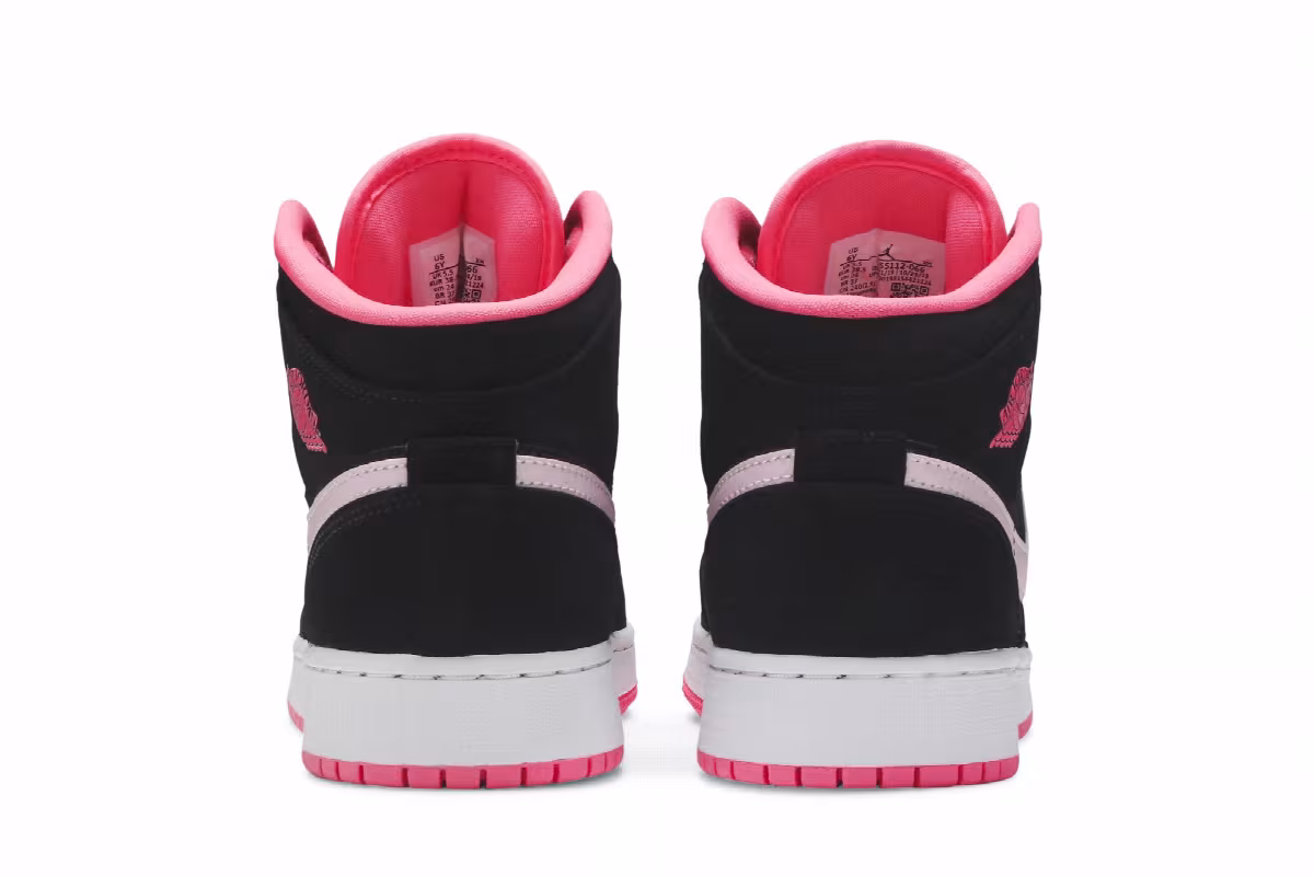 Air Jordan 1 Mid GS Black Digital Pink, view 7
