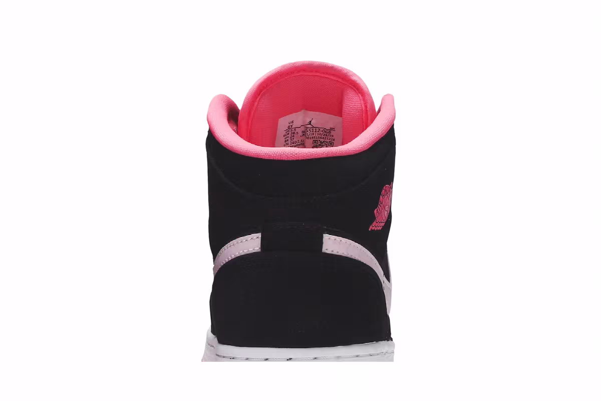 Air Jordan 1 Mid GS Black Digital Pink, view 8