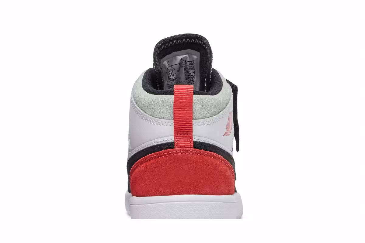 Air Jordan 1 Mid ALT PS Red Black Toe, view 8