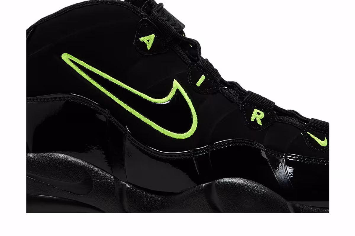 Nike Air Max Uptempo Black Volt 2025, view 3