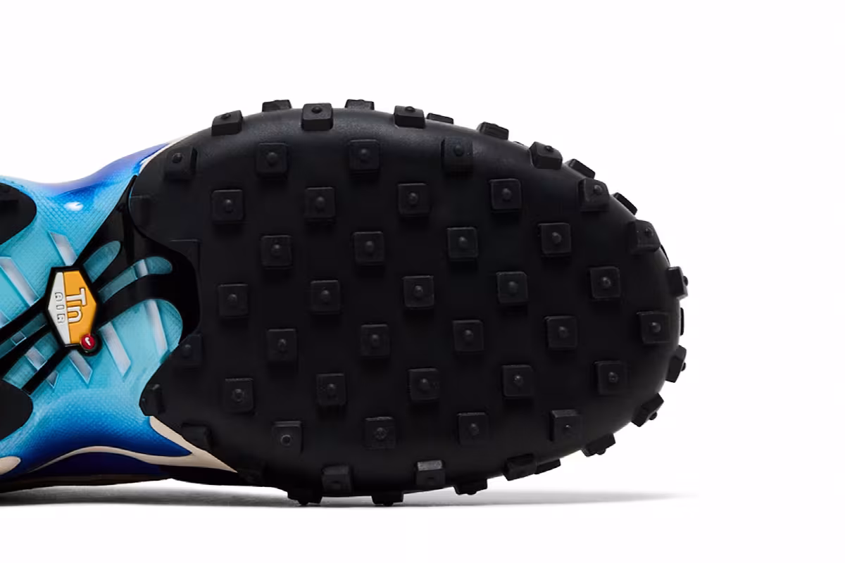 Nike Air Max Waffle Racer SP Hyper Blue Metallic Gold, view 6
