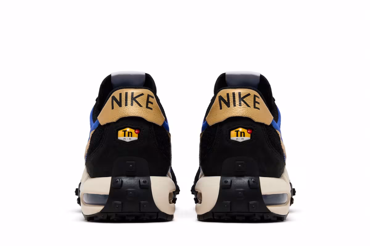 Nike Air Max Waffle Racer SP Hyper Blue Metallic Gold, view 7
