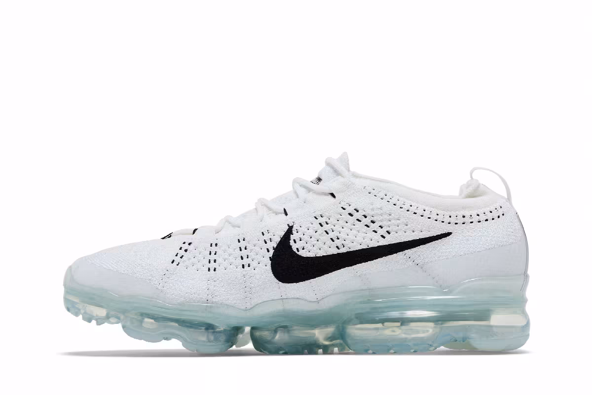 Nike Air VaporMax 2023 Flyknit White Pure Platinum Black, view 4