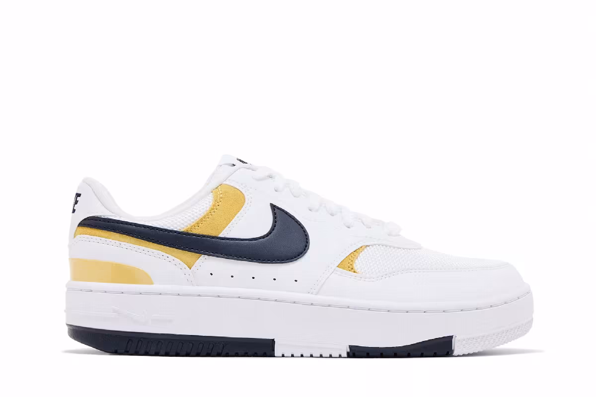 Nike Women's Gamma Force White Saturn Gold Obsidian, view 2