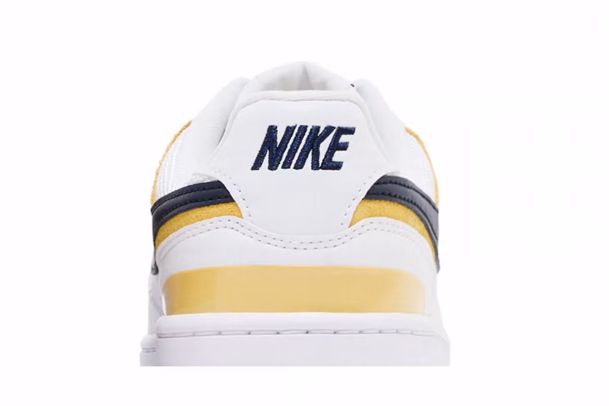 Nike Women's Gamma Force White Saturn Gold Obsidian, view 8