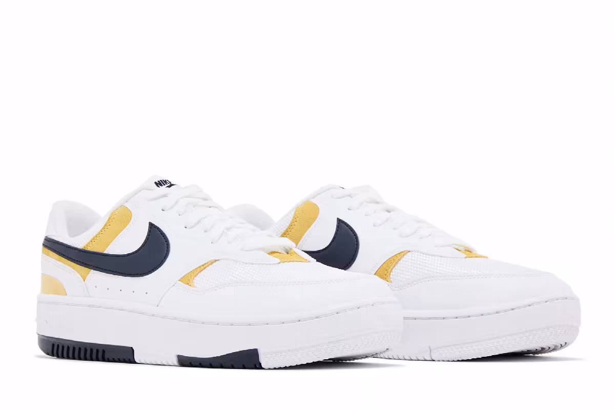 Nike Women's Gamma Force White Saturn Gold Obsidian, view 9