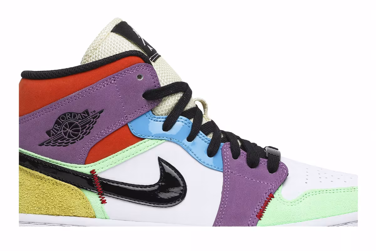 Women's Air Jordan 1 Mid SE Multi-Color, view 3
