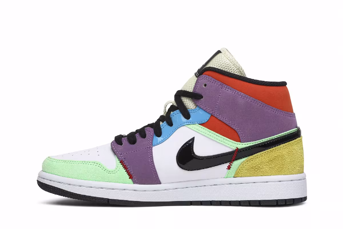 Women's Air Jordan 1 Mid SE Multi-Color, view 4