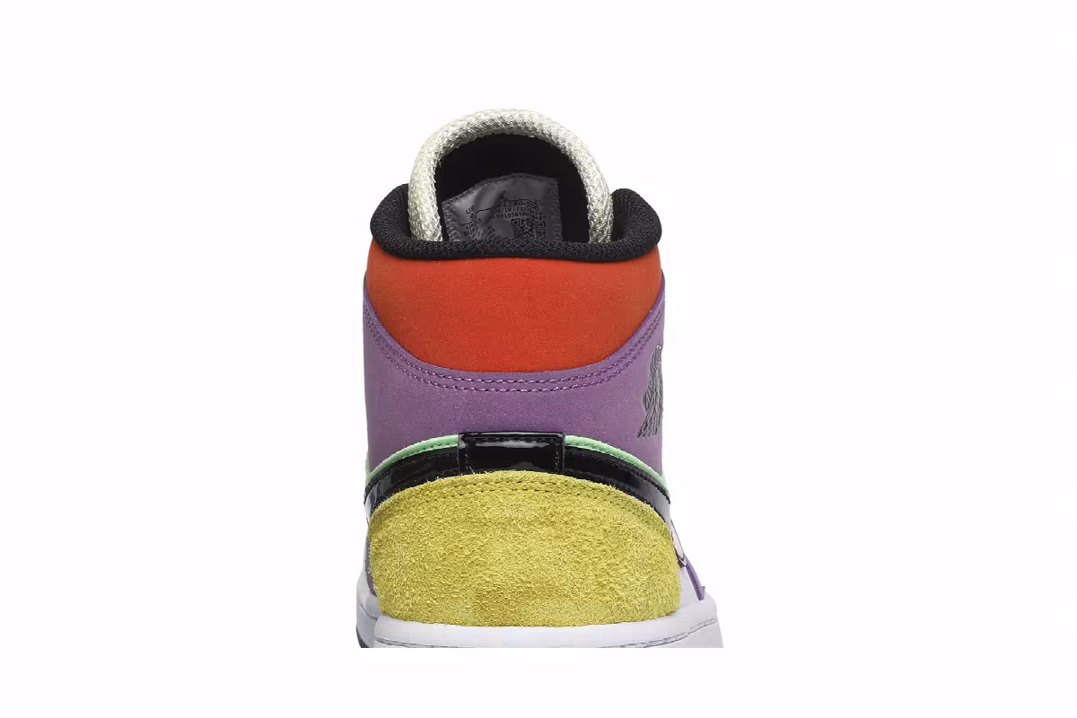 Women's Air Jordan 1 Mid SE Multi-Color, view 8