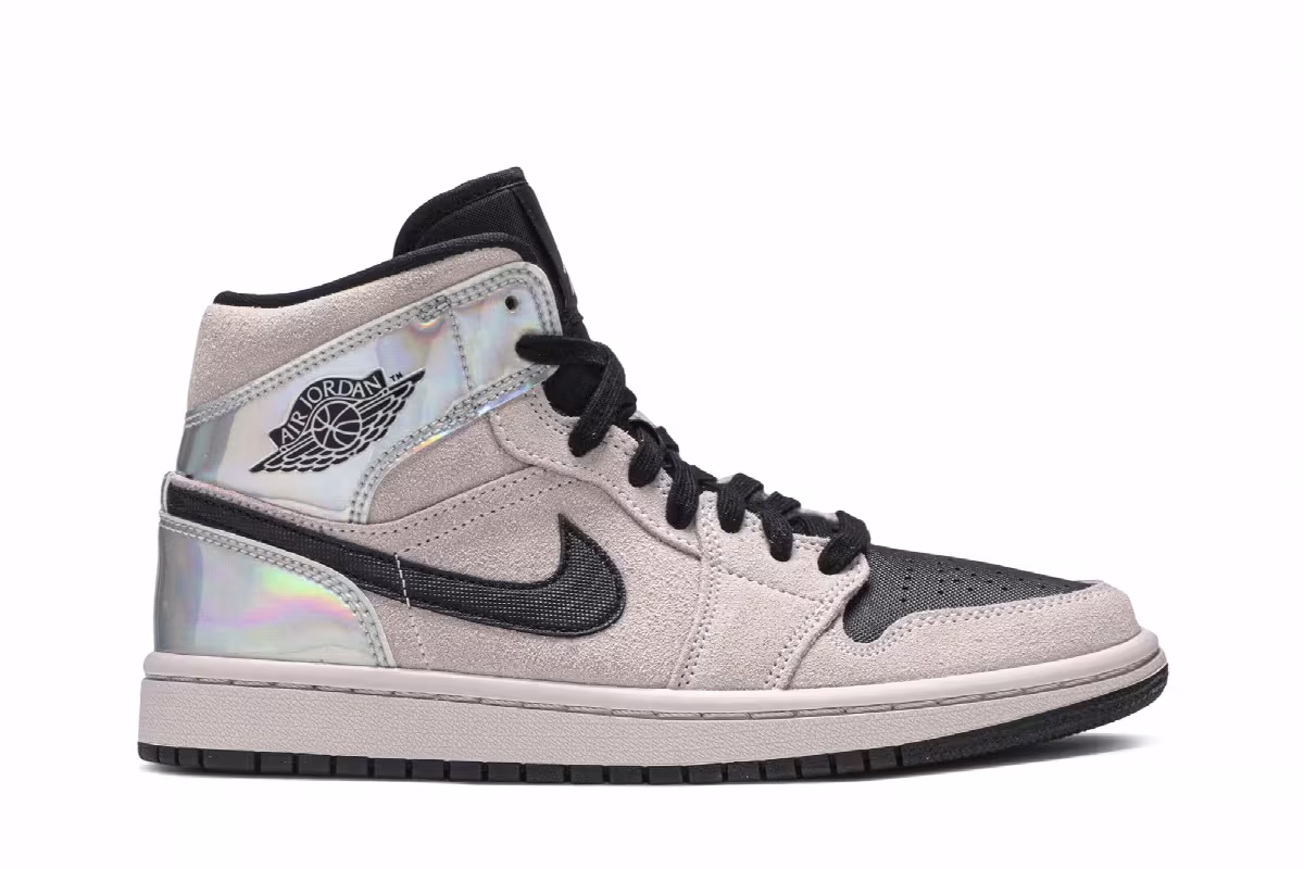 Women's Air Jordan 1 Mid Iridescent, view 2