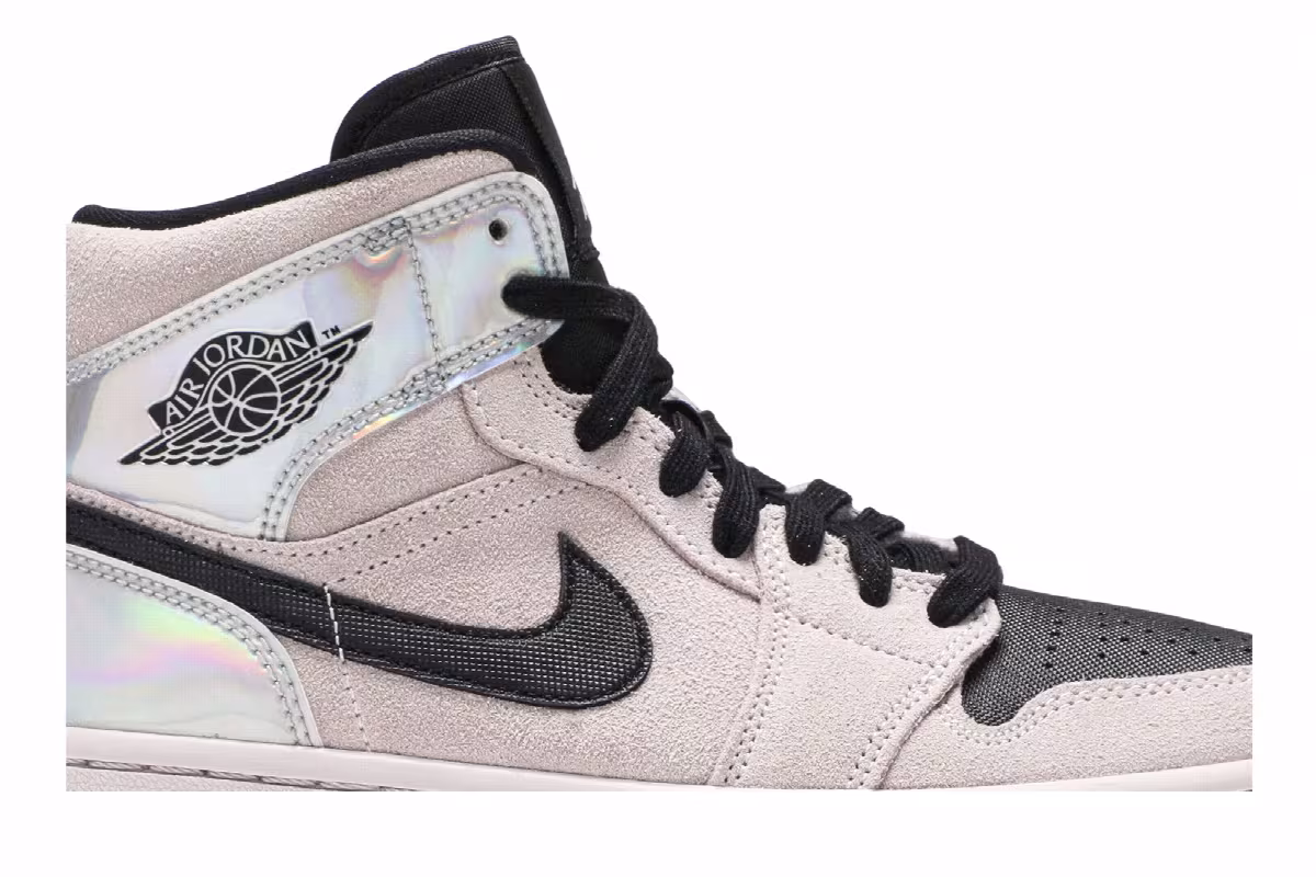 Women's Air Jordan 1 Mid Iridescent, view 3