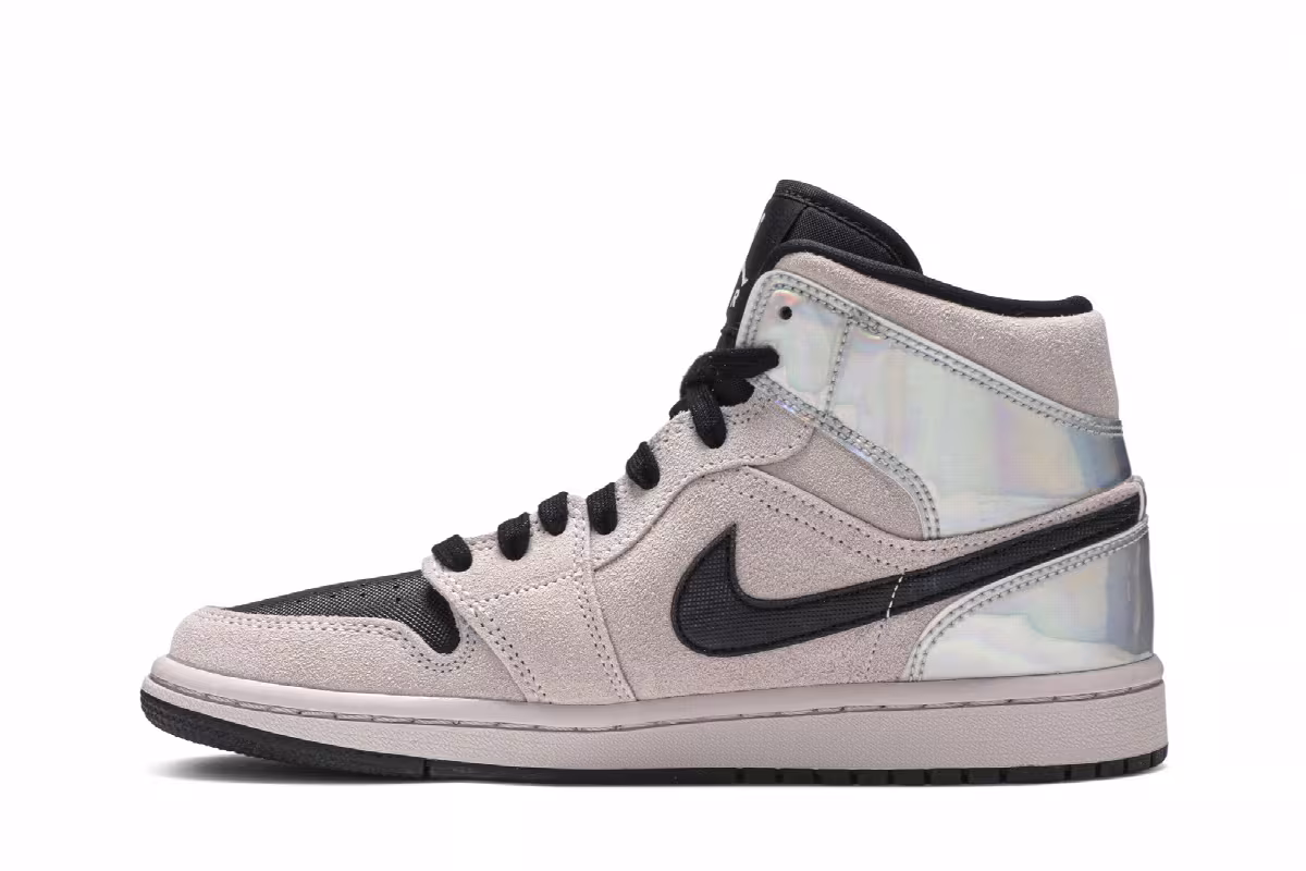 Women's Air Jordan 1 Mid Iridescent, view 4