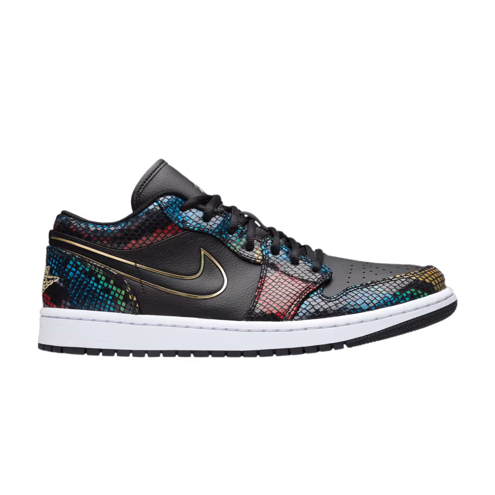 Women's Air Jordan 1 Low Multi Snakeskin
