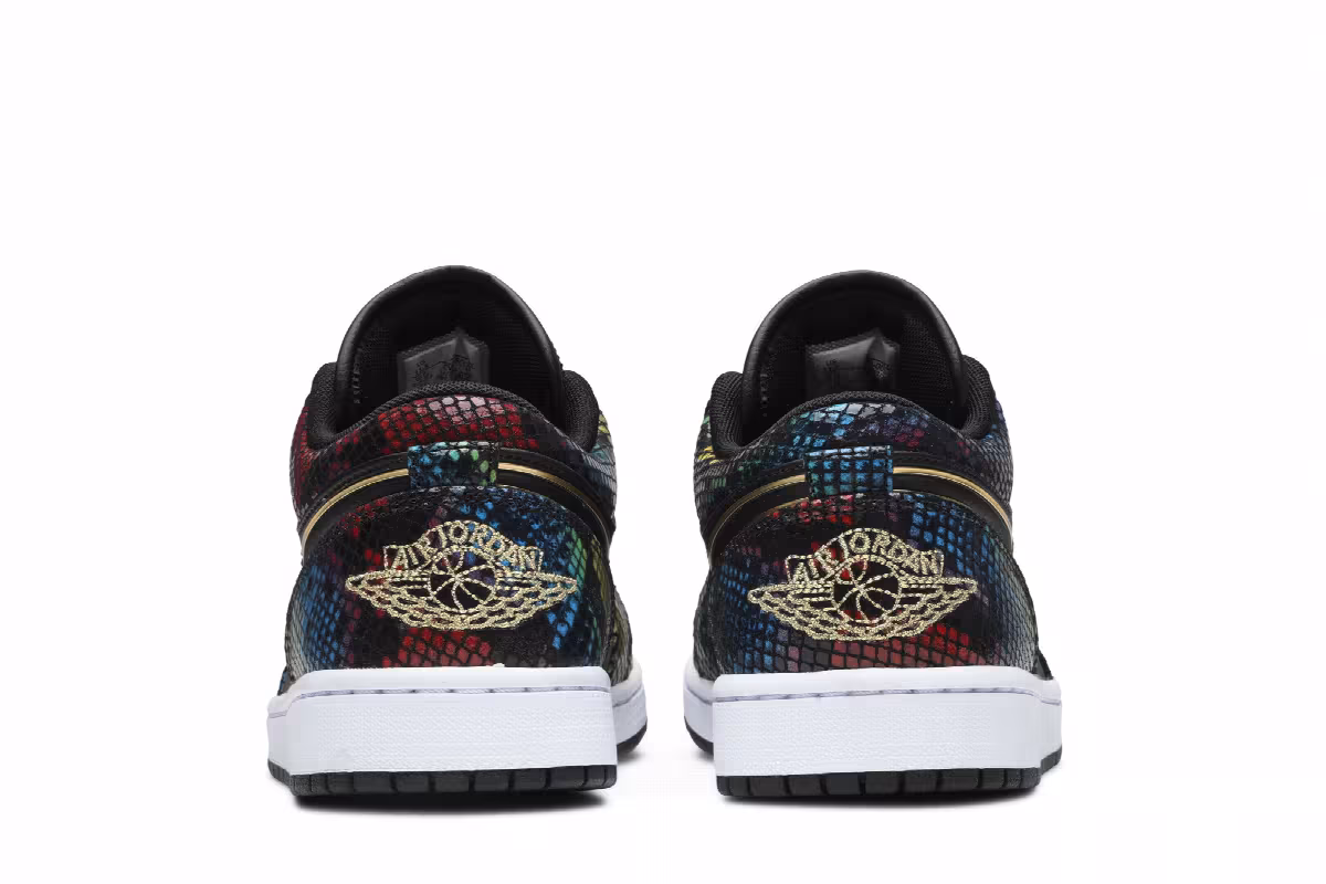 Women's Air Jordan 1 Low Multi Snakeskin, view 7