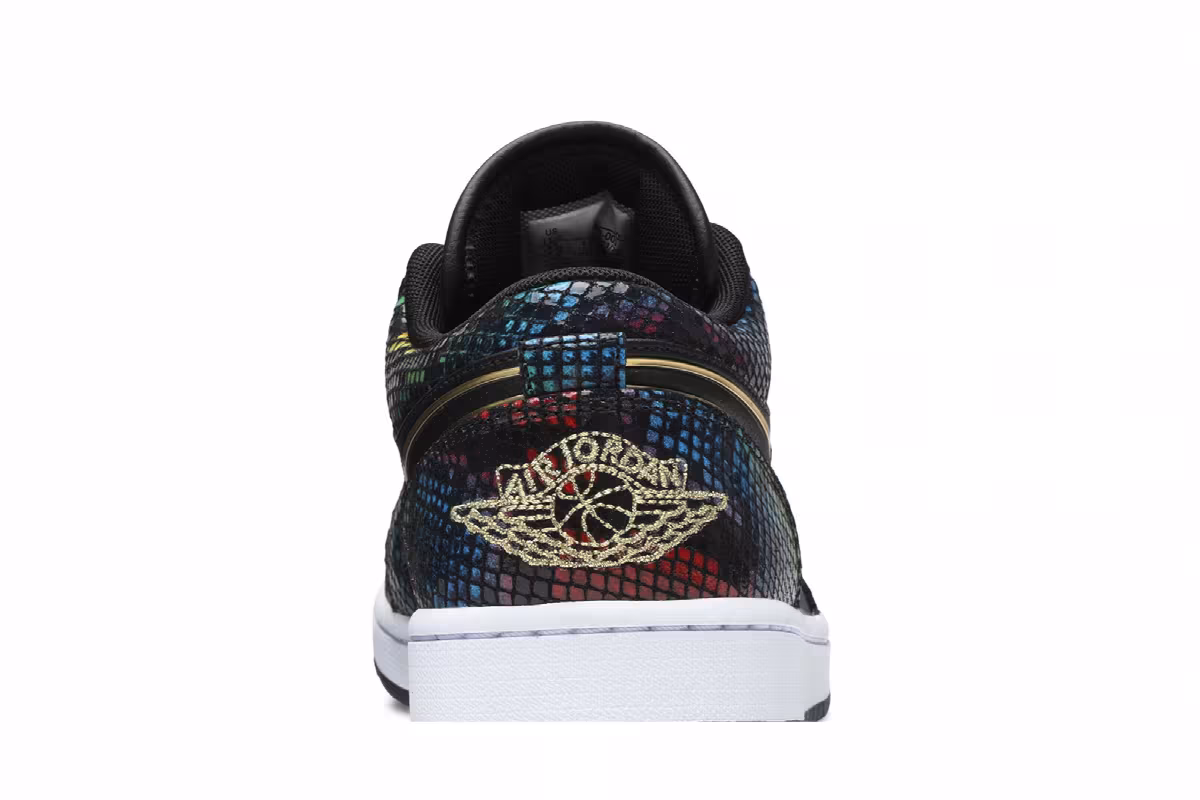 Women's Air Jordan 1 Low Multi Snakeskin, view 8