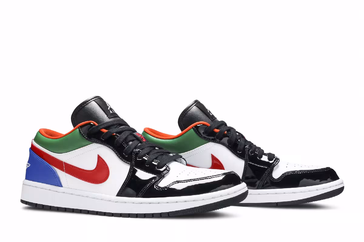 Women's Air Jordan 1 Low Multi-Color, view 9