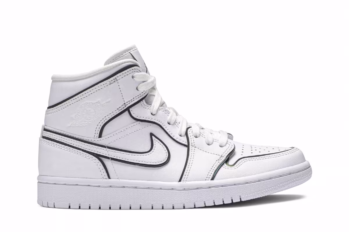 Women's Air Jordan 1 Mid SE Iridescent Trim, view 2