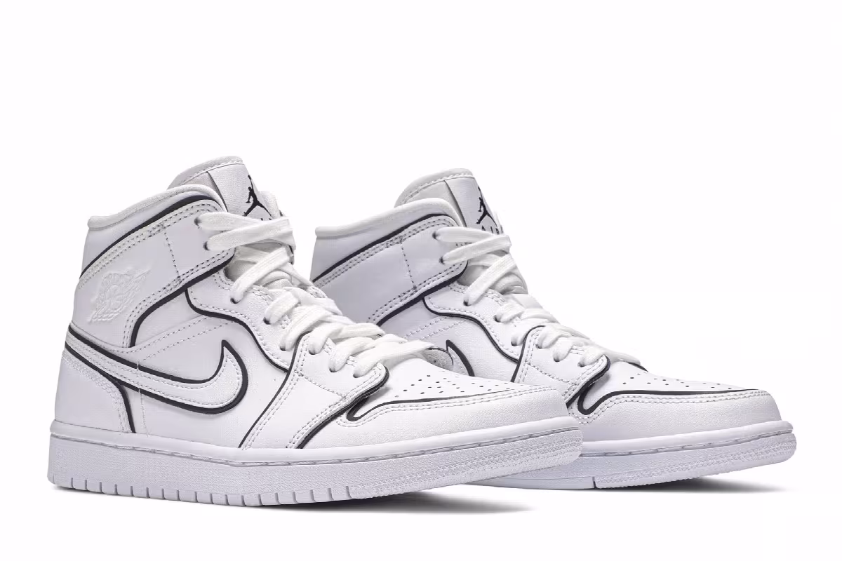 Women's Air Jordan 1 Mid SE Iridescent Trim, view 9