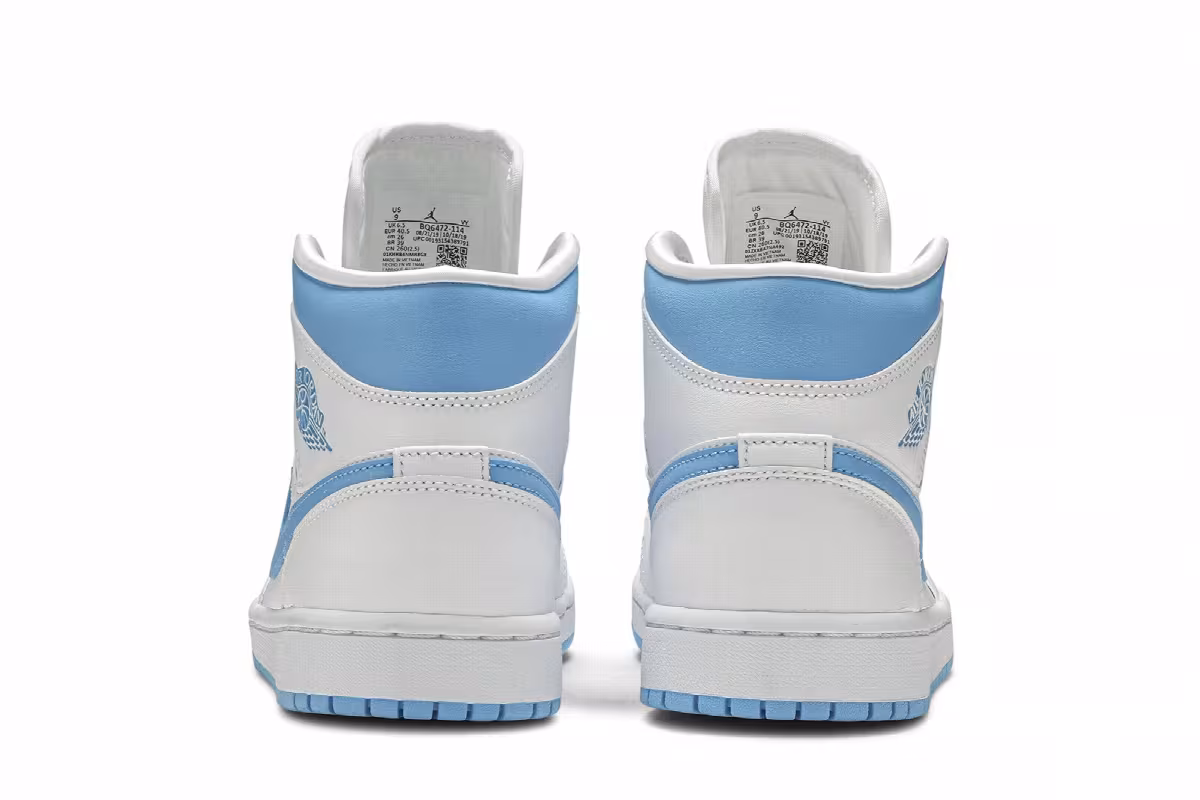 Women's Air Jordan 1 Mid UNC, view 7