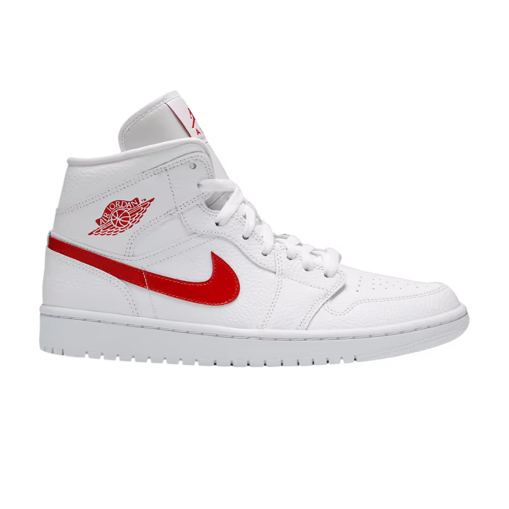 Women's Air Jordan 1 Mid White University Red