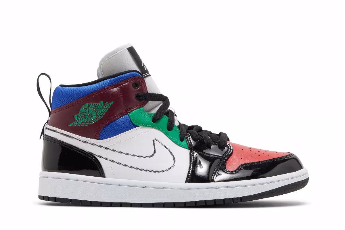 Women's Air Jordan 1 Mid SE Multi-Color, view 2