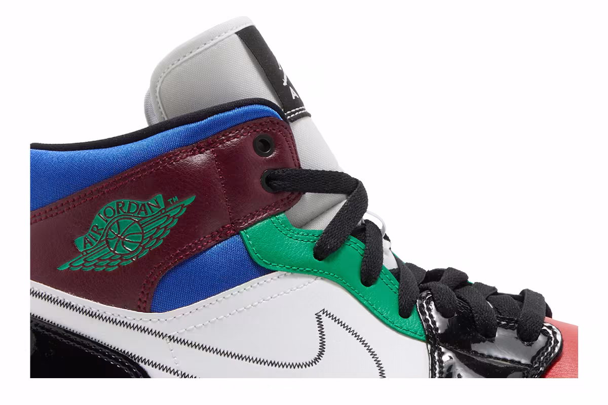 Women's Air Jordan 1 Mid SE Multi-Color, view 3