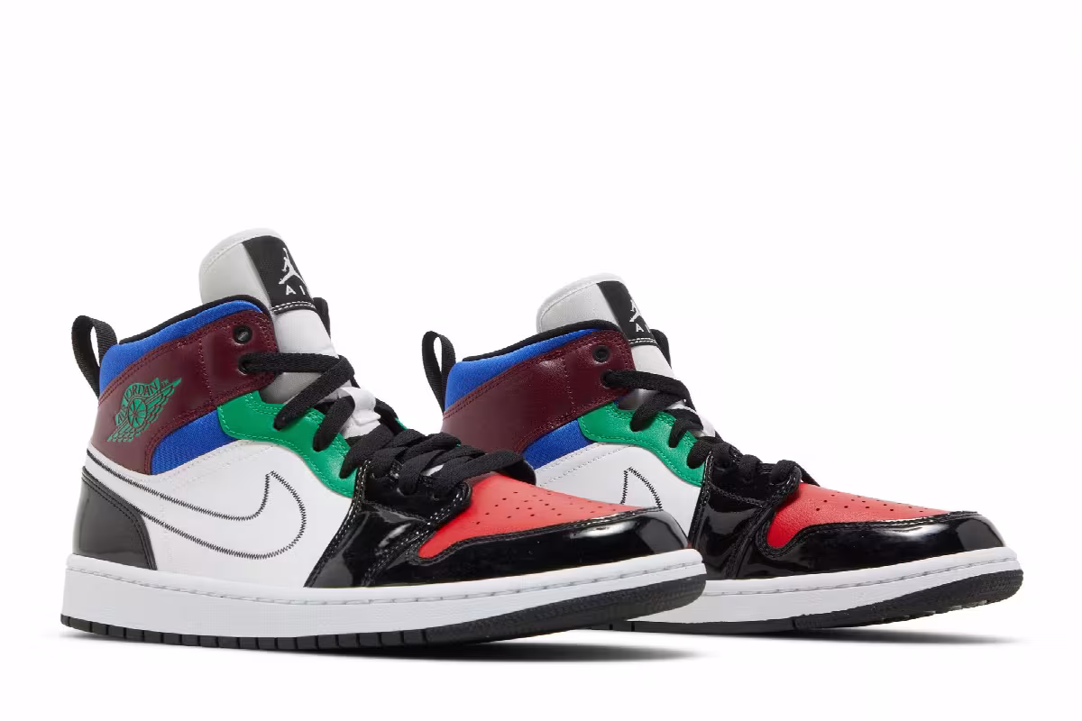 Women's Air Jordan 1 Mid SE Multi-Color, view 9