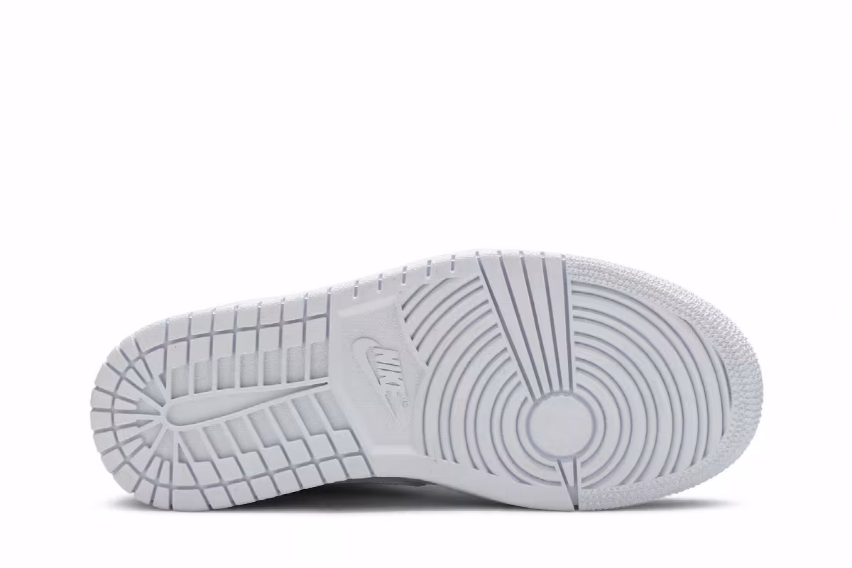 Women's Air Jordan 1 Mid White Snakeskin, view 5