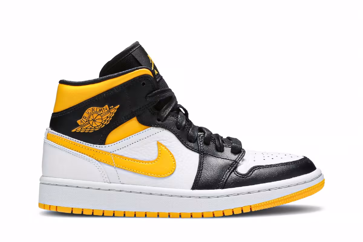 Women's Air Jordan 1 Mid SE White Laser Orange, view 2