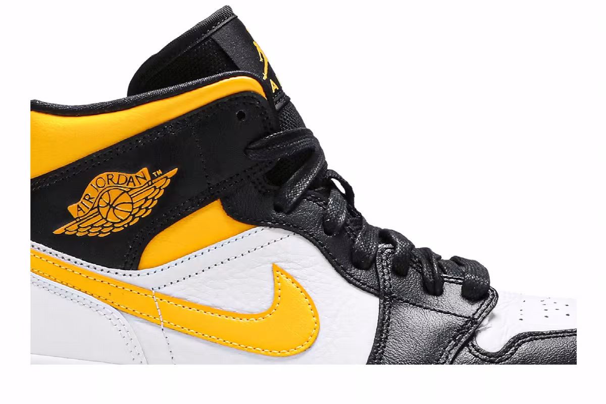 Women's Air Jordan 1 Mid SE White Laser Orange, view 3