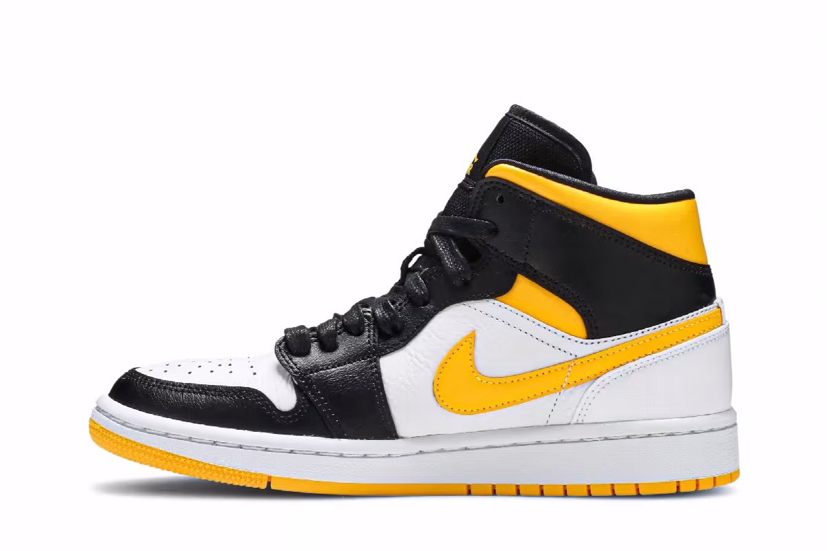 Women's Air Jordan 1 Mid SE White Laser Orange, view 4