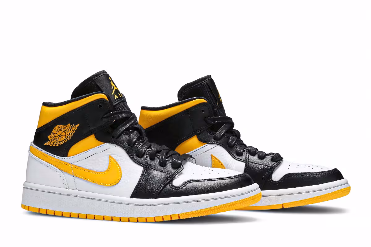 Women's Air Jordan 1 Mid SE White Laser Orange, view 9
