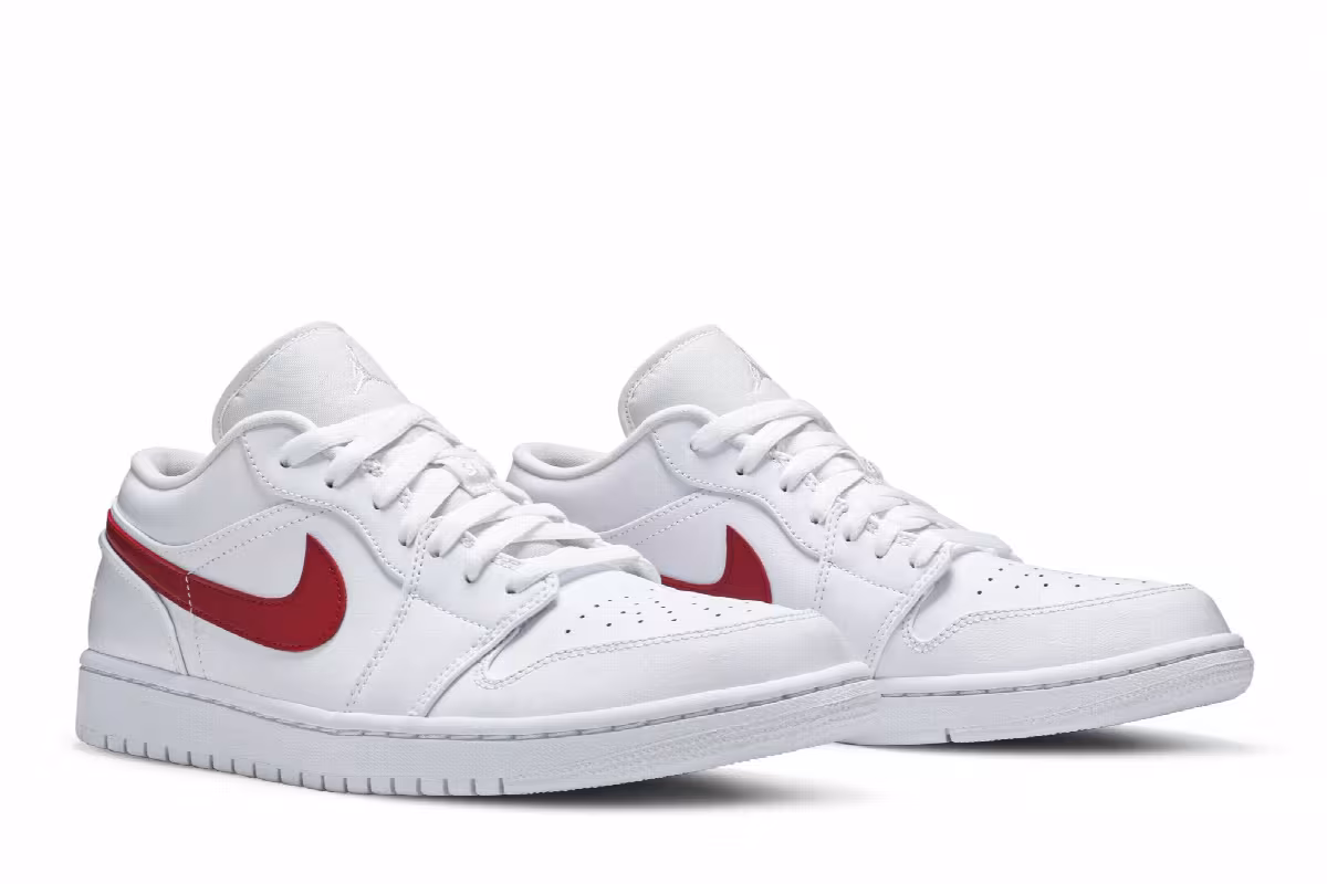 Women's Air Jordan 1 Low University Red, view 9
