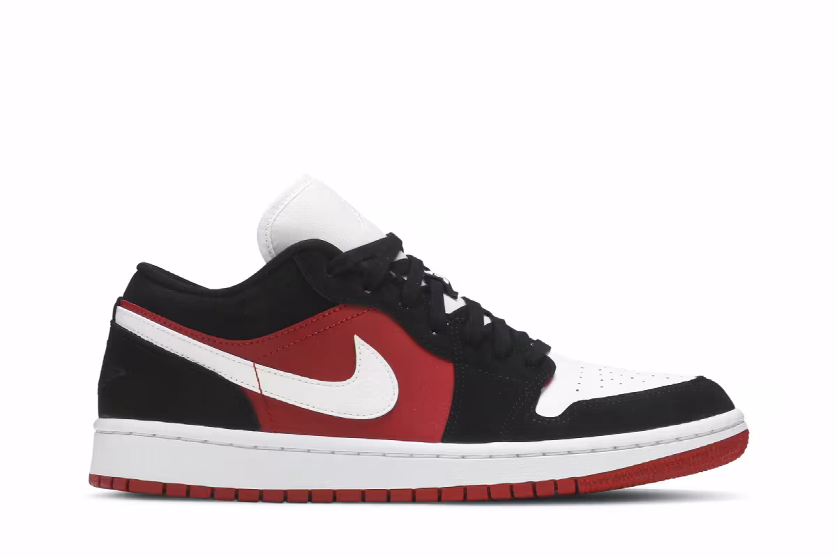 Women's Air Jordan 1 Low Gym Red Black, view 2