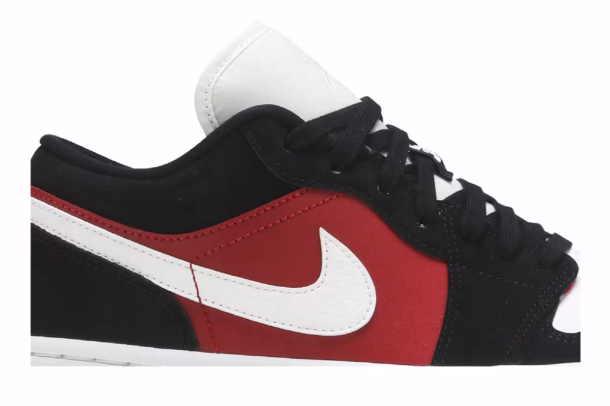 Women's Air Jordan 1 Low Gym Red Black, view 3