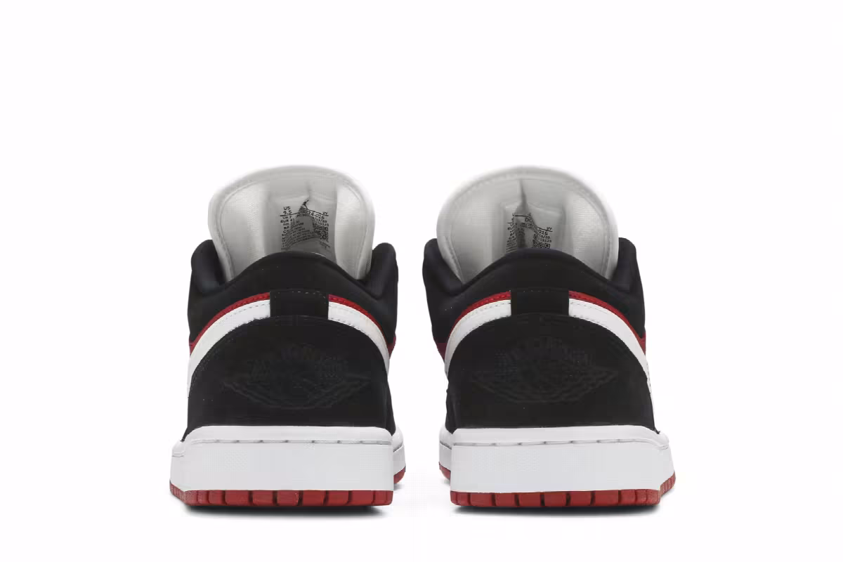 Women's Air Jordan 1 Low Gym Red Black, view 7