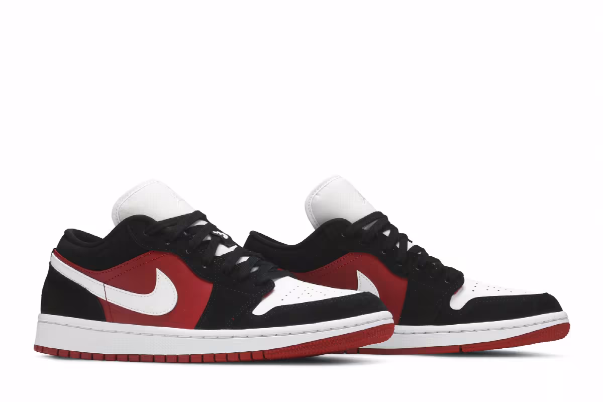 Women's Air Jordan 1 Low Gym Red Black, view 9