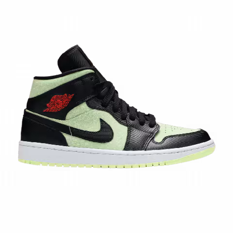 Wmns Air Jordan 1 Mid SE 'Black Barely Volt'