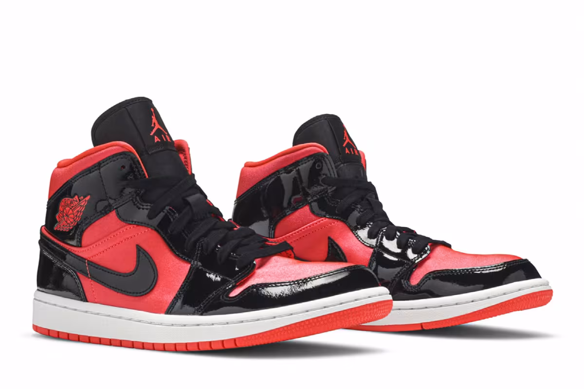 Women's Air Jordan 1 Mid Hot Punch, view 9
