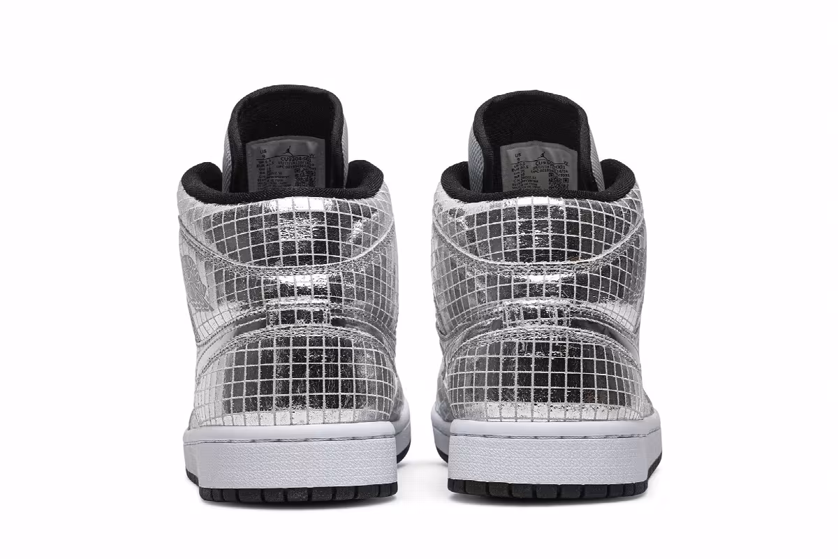 Women's Air Jordan 1 Mid Disco Ball, view 7