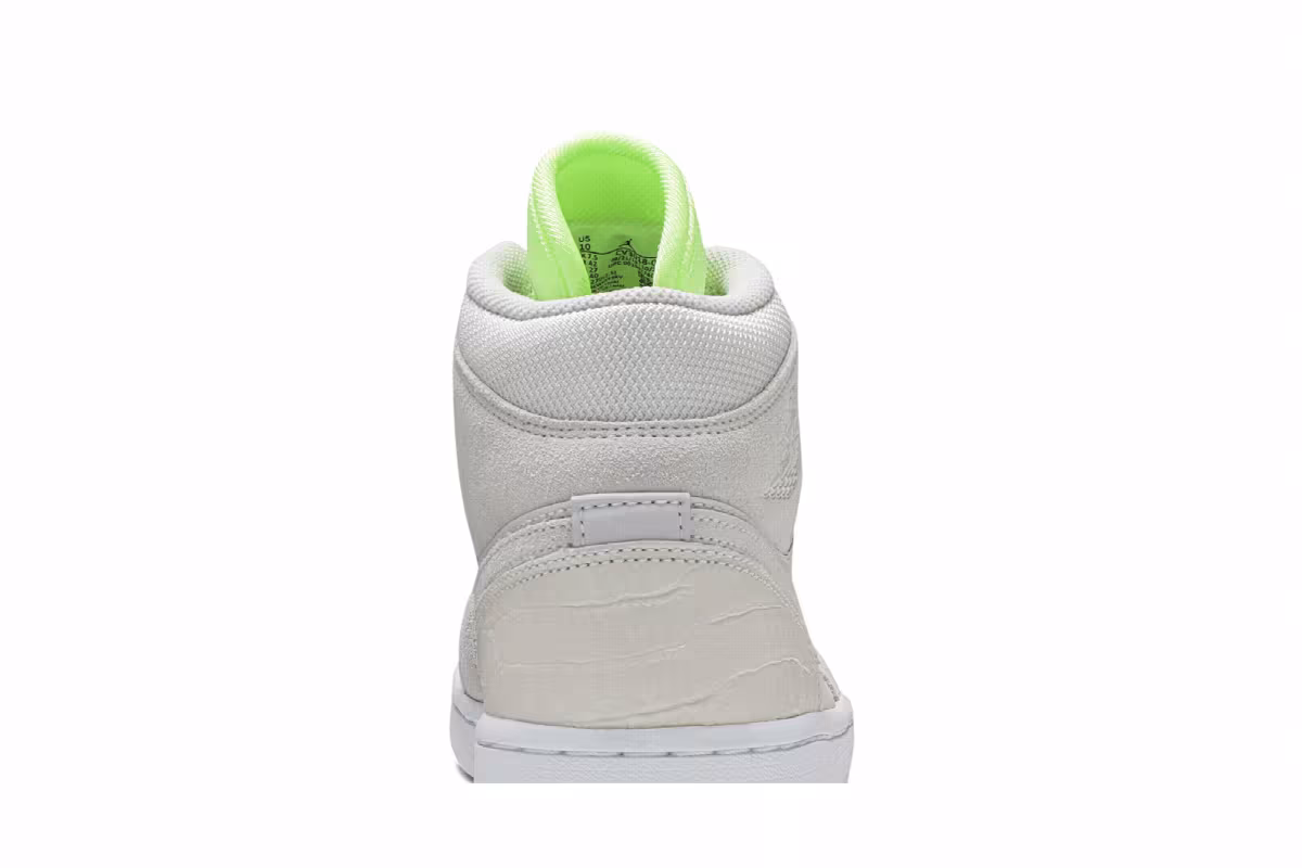 Women's Air Jordan 1 Mid Ghost Green, view 8