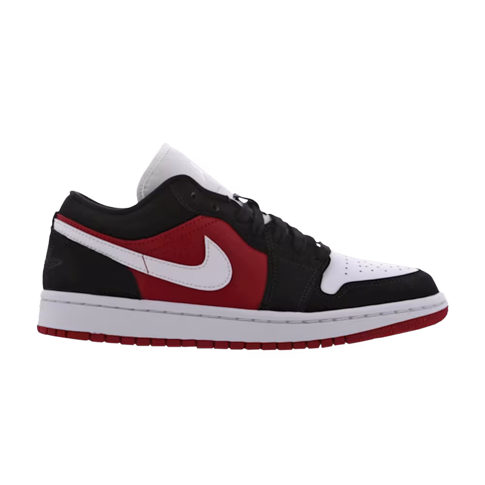 Women's Air Jordan 1 Low Black White Gym Red