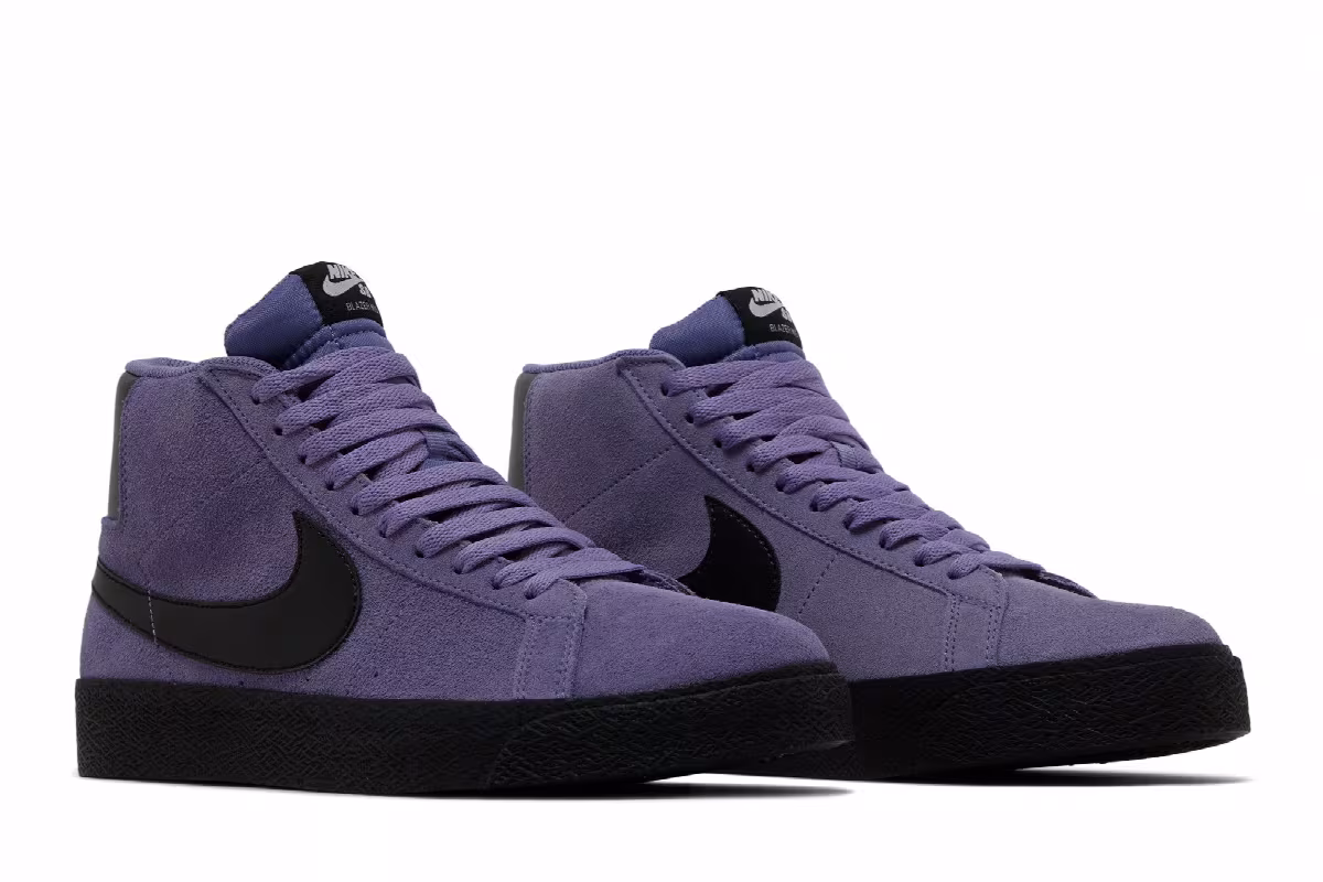 Nike Zoom Blazer Mid SB Dusty Amethyst Black, view 9