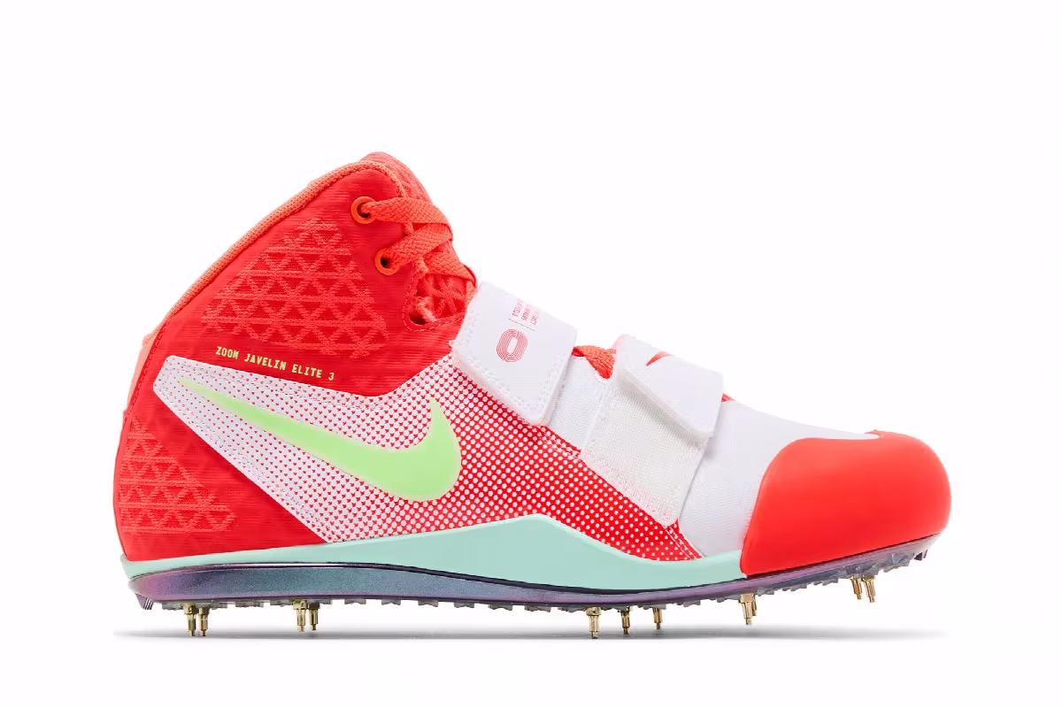 Nike Zoom Javelin Elite 3 Bright Crimson Lime Blast, view 2